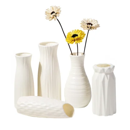 Modern Flower Vase with Embossed Design - Image 14