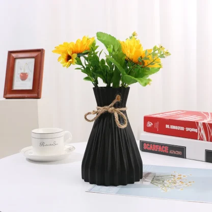 Simplicity Flower Vase with Bowknot Decor - Image 2