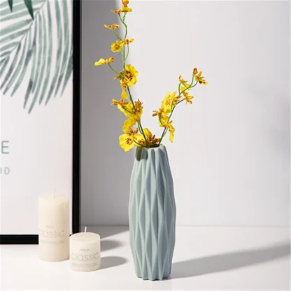 Modern Flower Vase with Embossed Design - Image 10