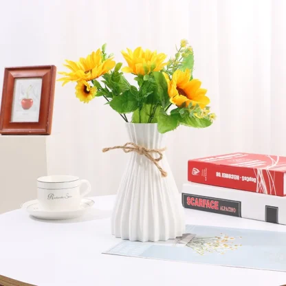 Simplicity Flower Vase with Bowknot Decor - Image 4