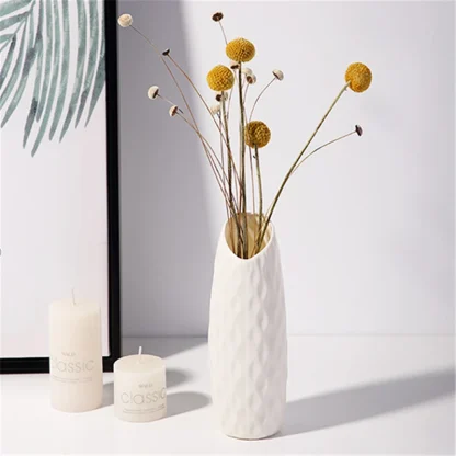 Modern Flower Vase with Embossed Design - Image 6