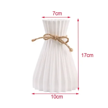 Simplicity Flower Vase with Bowknot Decor - Image 5