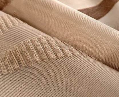 Shiny Sheer Curtain with Wavy Pattern - Image 4