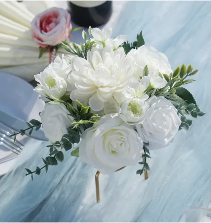 Artificial White Rose Decoration for Weddings - Image 3