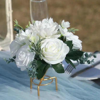 Artificial White Rose Decoration for Weddings - Image 7