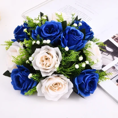 Two Colored Artificial Roses for Centerpieces - Image 4