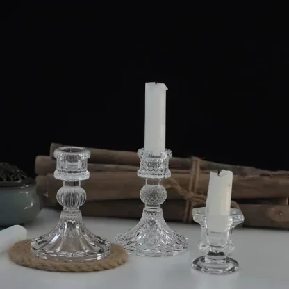Transparent Vintage-style Candle Holder - Image 5