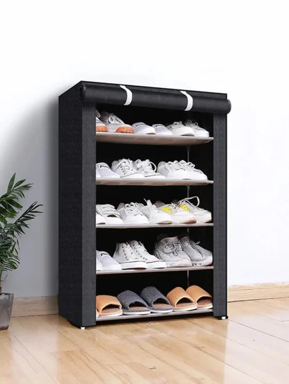 Roll Closure Shoe Organizer with Dustproof - Image 6