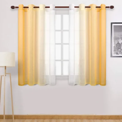 Modern Ombre Color Semi Sheer Curtain - Image 2