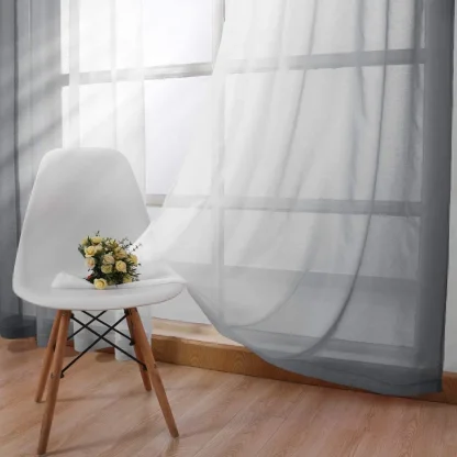 Modern Ombre Color Semi Sheer Curtain - Image 8