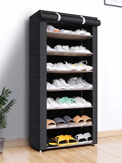 Roll Closure Shoe Organizer with Dustproof - Image 7