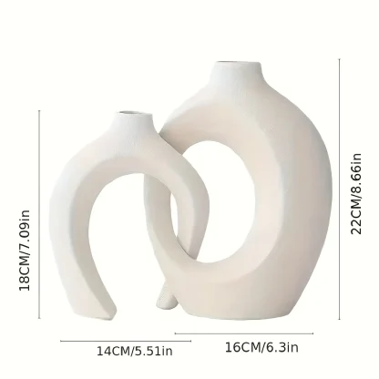 Modern Flower Vase with Hollow Out Design - Image 9