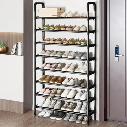 Multilayer Shoe Rack with Durable Pipes