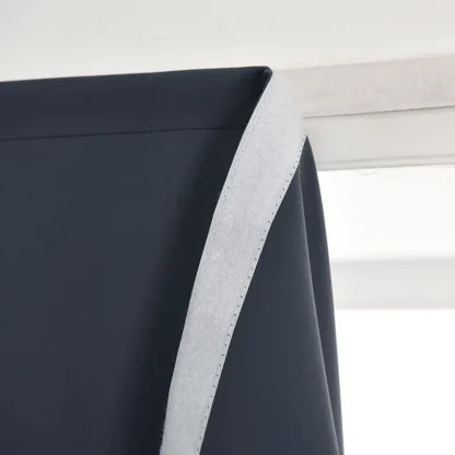 Blackout Curtains with Solid Color Design - Image 3