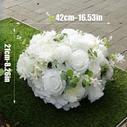 White Artificial Roses for Wedding - Image 10