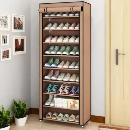 Dustproof Shoe Cabinet with Roll Closure - Image 3