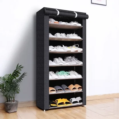 Dustproof Shoe Cabinet with Roll Closure - Image 4