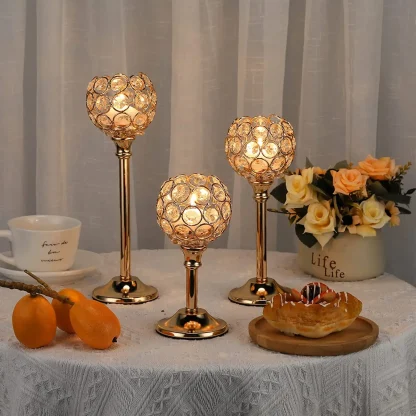 Creative Round Tall Candle Holder - Image 5