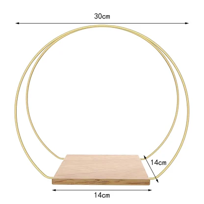 Floral Decoration Centerpiece with Wooden Stand - Image 4