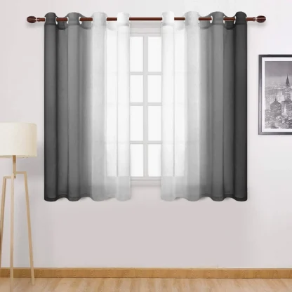Modern Ombre Color Semi Sheer Curtain - Image 5