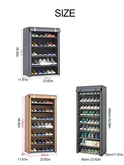 Dustproof Shoe Cabinet with Roll Closure - Image 7