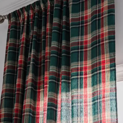 Retro Plaid Curtains for Holidays - Image 6
