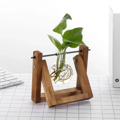 Decorative Flower Pot with Transparent Design - Image 2