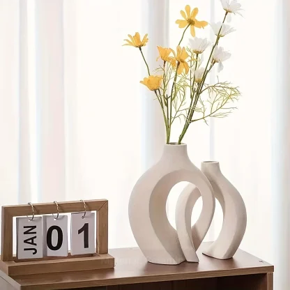 Modern Flower Vase with Hollow Out Design - Image 5