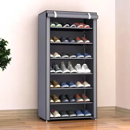 Roll Closure Shoe Organizer with Dustproof - Image 3