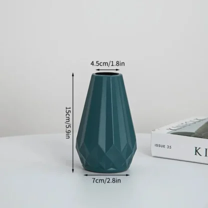 Geometric Carving Modern Flower Vase - Image 5