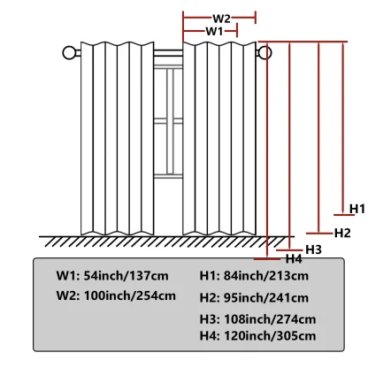 Waterproof Outdoor Curtains with Plain Color - Image 9