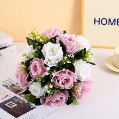Two Colored Artificial Roses for Centerpieces - Image 10