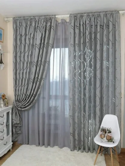 Decorative Curtains with Cut-Out Design - Image 2