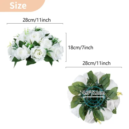 Two Colored Artificial Roses for Centerpieces - Image 14