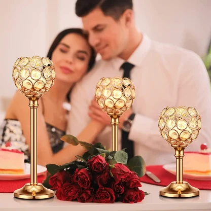 Creative Round Tall Candle Holder - Image 2