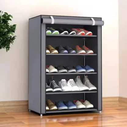 Roll Closure Shoe Organizer with Dustproof - Image 2