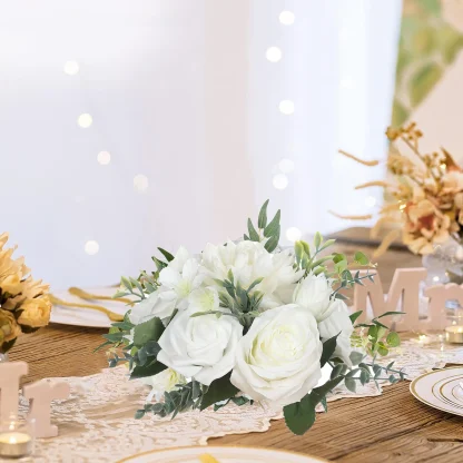Artificial White Rose Decoration for Weddings - Image 9