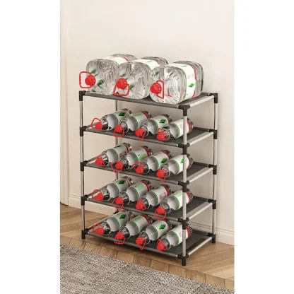 Space-saving Shoe Rack with Multilayered Design - Image 4