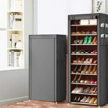 Dustproof Shoe Cabinet with Roll Closure - Image 2