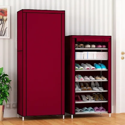 Dustproof Shoe Cabinet with Roll Closure - Image 6