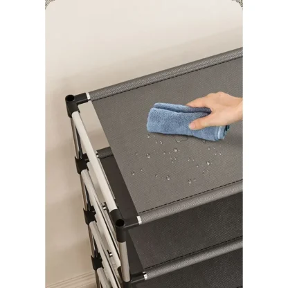Space-saving Shoe Rack with Multilayered Design - Image 5