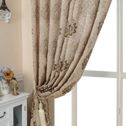Patterned Curtains with Sheer Design - Image 6