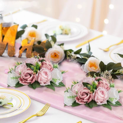 Two Colored Artificial Roses for Centerpieces - Image 13