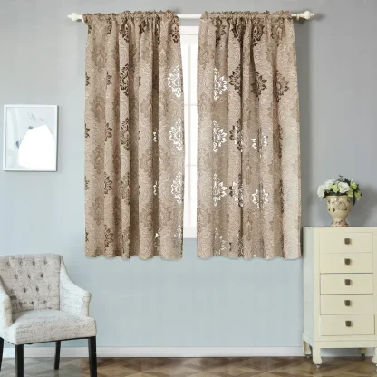 Patterned Curtains with Sheer Design - Image 5