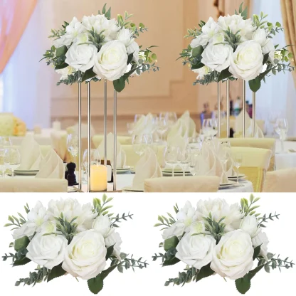Artificial White Rose Decoration for Weddings - Image 14
