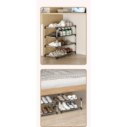 Space-saving Shoe Rack with Multilayered Design - Image 3