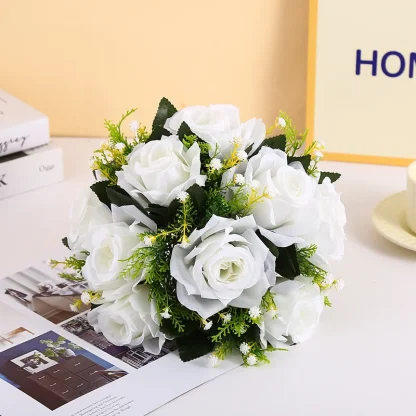 Two Colored Artificial Roses for Centerpieces - Image 6