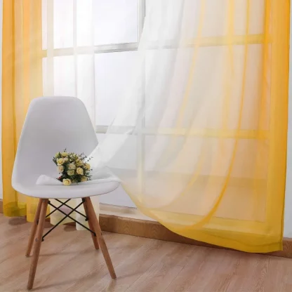 Modern Ombre Color Semi Sheer Curtain - Image 11