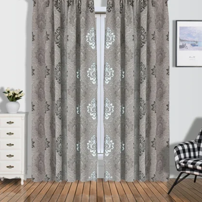 Patterned Curtains with Sheer Design