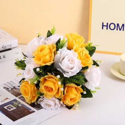 Two Colored Artificial Roses for Centerpieces - Image 8